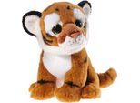 Kuscheltier HEUNEC "Mi Classico, Tiger", braun (hellbraun), Plüschfiguren, KinderH:23cm, Plüsch, gefleckt, Kuscheltier, H:23cm