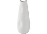 Dekovase AM DESIGN "Tischvase aus Keramik", weiß, H:25cm Ø:12cm, Keramik, Vasen, Dekovase, Keramikvase, Dekoobjekt, Blumenvase