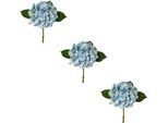 Kunstblume CREATIV GREEN "Hortensie", blau, H:48cm, Obermaterial: 80% Polyester, 20% Polyethylen, Kunstpflanzen, Kunstblume