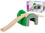 Spielzeugeisenbahn-Tunnel EICHHORN, grün (holzfarben, grün, grau), Spielzeugeisenbahn-Erweiterungen, Kinder, Holz, Spielzeugeisenbahn-Tunnel