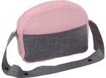 Puppen Wickeltasche CHIC2000 "Jeans Grey", rosa (melange grau, rosa), Puppenausstattungen, KinderB:29cm H:22cm T:9cm, Polyester, Puppen Wickeltasche, B:29cm H:22cm T:9cm