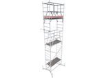 Arbeitsgerüst KRAUSE "ClimTec System 2. Aufstockung", grau (aluminiumfarben), B:145cm H:195cm L:195cm, Aluminium, Gerüste, Arbeitsgerüst, nur in Verbindung mit ClimTec System Grundgerüst + 1. Aufstockung
