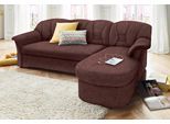 Ecksofa DOMO COLLECTION "ELVA 233x142 cm, elegante Rückensteppung, L-Form", braun, B:233cm H:84cm T:142cm, Kunstleder SOFTLUX / Struktur ( 100% Polyester);Microfaser PRIMABELLE (100% Polyester);(geprägte) Luxus-Microfaser (100% Polyester), Sofas, Ecksofa, whlw. mit Bettfunktion und Federkern