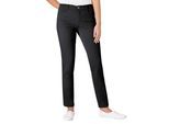 Stretch-Jeans ASCARI, Damen, Gr. 24, Kurzgrößen, schwarz, 91% Baumwolle, 6% Polyester, 3% Elasthan, unifarben, lang, Jeans