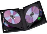 HAMA DVD-Hülle "DVD-Leerhülle 6 Box, 3er-Pack, Schwarz, Schutzhülle, Schutz Cover", schwarz, B:13,7cm H:8cm T:19,3cm, Hüllen, DVD-Hülle