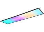 REALITY LEUCHTEN LED Panel "BETA, LED Deckenleuchte, CCT 2700-6500K Fernbedienung", schwarz matt, 1, H: 5,5cm, 1 Stk., Leuchten, RGB Multicolor Farbwechsel dimmbar Memoryfunktion