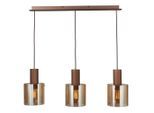 Dieter Knoll Hängeleuchte, Bernstein, Metall, Glas, 20x120x90 cm, Lampen & Leuchten, Innenbeleuchtung, Hängelampen, Esstischlampen