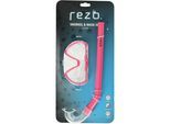 Taucherbrille REZO "Matira", rosa (hellrosa), Sportbrillen, Kinder, mit großem Gesichtsfeld