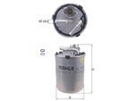 KNECHT Kraftstofffilter kl497d Leitungsfilter 133mm für CUPRA