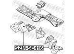 FEBEST Lagerung, Motor szmse416 vorne für Suzuki