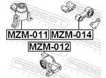 FEBEST Lagerung, Motor mzm011 vorne rechts für MAZDA
