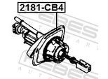 FEBEST Geberzylinder, Kupplung 2181cb4 für Ford Volvo MAZDA