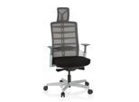 hjh OFFICE High End Bürostuhl SKARIF Stoff / Netzstoff mit Armlehnen (höhenverstellbar)