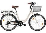 E-Bike LLOBE "City E-Bike 26" Mando beige" Gr. 46, mint, mint, Elektrofahrräder, 46cm, 26 Zoll (66,04cm)