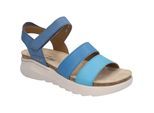 Sandale JOSEF SEIBEL "Celine 06, blau-multi", Damen, Gr. 42, blau (blau, multi), Obermaterial: 100% Rindsleder Leather cow., Schuhe Sandale