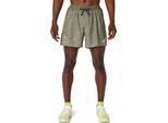 Laufshorts ASICS "FUJITRAIL ALL OVER PRINT 5IN SHORT", Herren, Gr. XXL, N-Gr, mantle grün, Obermaterial: 100% Polyester, Hosen