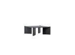 Livetastic , Schwarz , Holz, Holzwerkstoff , furniert , rechteckig , 100x40x100 cm , Wohnzimmer, Wohnzimmertische, Couchtische, Couchtische Holz