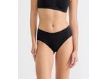 Hipster SLOGGI "ZERO Feel Pure", Damen, Gr. XS, schwarz, Single Jersey, Obermaterial: 54% Modal, 24% Polyamid, 22% Elasthan, körpernah, Unterhosen, dezenter Streifeneffekt, nahtlos, Stretch