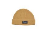 Beanie KARL KANI "Karl Kani Karl Kani Woven Signature Essential Fisherman Beanie", Mädchen, Gr. onesize, sand, Kunstfaser, Mützen Beanie