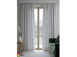 Vorhang WIRTH "Torbole" Gr. 3, grau, B:132cm H:175cm, Jacquard, Baumwolle, Polyester, Gardinen