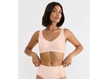 Bralette SLOGGI "ZERO Feel 2.0", Damen, Gr. XS, N-Gr, rosa (puff pink), Single Jersey, Obermaterial: 76% Polyamid, 24% Elasthan, BHs Bralette, mit herausnehmbaren Pads, mittlerer Halt, Mikrofaser