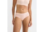 Hipster SLOGGI "ZERO Feel Bliss", Damen, Gr. M, puff pink, Spitze, Obermaterial: 76% Polyamid, 24% Elasthan, unifarben, körpernah, Unterhosen, mit Stretch-Spitze, superweich, atmungsaktiv