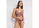Bralette SLOGGI "ZERO Feel Bliss", Damen, Gr. M, N-Gr, braun (cacao), Spitze, Obermaterial: 76% Polyamid, 24% Elasthan, BHs Bralette, herausnehmbare, atmungsaktive Pads, Stretch-Spitze, mittlerer Halt