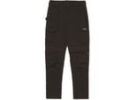 Caterpillar Nexus Knie-Taschen Stretch Baumwoll Herren schwarze Outdoor-Hose