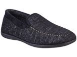 Cotswold Stanley Microvezel Heren Zwarte Pantoffels