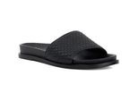 Dune Lilas Damen schwarze Sandalen
