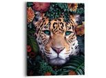 Wandbild REINDERS "Leopard", bunt (farbe bild(er): bunt), B:40cm H:50cm T:2cm, Holzwerkstoff, Bilder, Wandbild