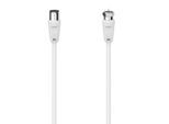 HAMA SAT-Kabel "SAT-Anschlusskabel, F-Stecker - Koax-Kupplung 1,5m und 3m 90 dB, Weiß", weiß, 300cmcm, Kabel, SAT-Kabel