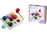 Steckspielzeug EICHHORN "Montessori Sortierkugeln", bunt, Steckspielzeug, Baby, Holz, Steckspielzeug