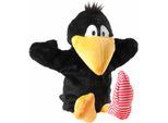 Handpuppe HEUNEC "Rabe Socke", schwarz, Puppen, KinderB:16cm, Handpuppe, enthält recyceltes Material, B:16cm
