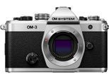 OM SYSTEM Systemkamera "OM-3", schwarz (silber, schwarz), B:13,93cm H:8,89cm T:4,58cm, Fotokameras, Systemkamera