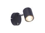 JUST LIGHT LED Wandleuchte "TARIK", grau (anthrazit), 1, 1 Stk., Leuchten, LED, LED Wandleuchte