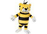 Plüschfigur HEUNEC "JANOSCH, Kleiner Tiger, 20 cm", gelb, Plüschfiguren, KinderB:10cm L:20cm T:8cm, Plüschfigur, enthält recyceltes Material, B:10cm L:20cm T:8cm