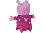 Plüschfigur SIMBA "Peppa Pig, Gute Nacht Peppa", rosa, Plüschfiguren, KinderH:25cm, Plüschfigur, mit Sound und Schlummerlicht, H:25cm
