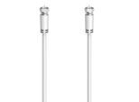HAMA SAT-Kabel "SAT-Anschlusskabel, F-Stecker - F-Stecker, 1,5 - 10 m, 90 dB", weiß, 500cmcm, Kabel, SAT-Kabel