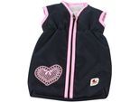 Puppen Schlafsack CHIC2000 "Brombeere", blau (melange grau, navy), Puppenausstattungen, KinderB:27cm H:2cm T:45cm, Polyester, Puppen Schlafsack, B:27cm H:2cm T:45cm