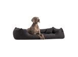 Tierlando ® Orthopädisches Hundebett PLUTO SOFT | Visco | Samtweiches Velours