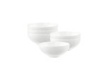 Schale VILLEROY & BOCH "Dessertschalen Anmut ø 13 cm 6er Set weiß", weiß, B:13cm H:5,4cm L:13cm T:13cm Ø:13cm, Schüsseln, Schale, Spülmaschinenfest, Mikrowellensicher