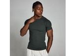 MP Herren Origin geripptes T-Shirt in Muskelpassform – Verwaschenes Schwarz - M