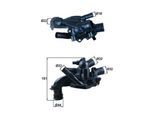 MAHLE Thermostat, Kühlmittel tm46105 für BMW MINI