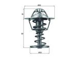 MAHLE Thermostat, Kühlmittel tx12682d für Peugeot DAIHATSU