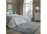 Teppich FLAIR RUGS "Cordelia Vintage", blau, B:200cm H:7mm L:300cm, Kunstfaser, Teppiche, Teppich, aus recyceltem Polyester, Wohnzimmer, Schlafzimmer, Esszimmer