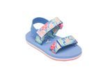 Sandale ROXY "Tw Roxy Cage", Mädchen, Gr. 7(23), blau (blau misty), Obermaterial: 90% Polyester, 10% Kunststoff, Futter: N/A, Laufsohle: 100% EVA, Schuhe Sandale