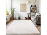 Teppich AYYILDIZ TEPPICHE "SKY 5400", beige (cream), B:240cm H:7mm L:340cm, Polyester, Teppiche, Teppich, Läufer, Besonders weich, Softfllor, waschbar