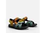 Sandale TIMBERLAND "Adventure Seeker 2 Strap", Mädchen, Gr. 26 (9), bunt (orange multi), Textil, Schuhe Sandale, mit Klettverschluss