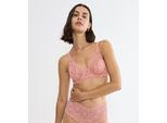 Bügel-BH TRIUMPH "Amourette W", Damen, Gr. 90, Cup D, cherry rose, Spitze, Obermaterial: 62% Polyamid, 24% Elasthan, 8% Lyocell, 6% Polyester, unifarben, BHs Bügel-BH, Stretch-Spitze